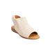 Wide Width Women's The Alanna Sandal by Comfortview in White (Size 9 1/2 W)