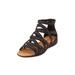 Wide Width Women's The Kim Sandal by Comfortview in Black (Size 11 W)