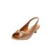 Wide Width Women's The Katelyn Slingback by Comfortview in Gold (Size 10 1/2 W)