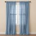 Wide Width Poly Cotton Canvas Rod-Pocket Panel by BrylaneHome in Carolina Blue (Size 48" W 45" L) Window Curtain Drape