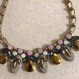 J. Crew Jewelry | J Crew Statement Necklace | Color: Gold/Pink | Size: 20 “