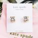 Kate Spade Jewelry | Kate Spade Clear Cz Heart Prong Stud Earrings Gold | Color: Gold | Size: Os