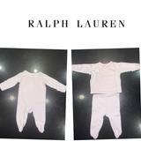 Polo By Ralph Lauren Matching Sets | Bundlepolo Ralph Lauren Baby Girl Size 6mts | Color: Pink/White | Size: 6mb