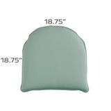 Replacement Chair Cushion - 18.75x18.75 - Box Edge, Canopy Stripe Cornflower/White Sunbrella - Ballard Designs Canopy Stripe Cornflower/White Sunbrella - Ballard Designs