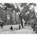 Ebern Designs Boylston Street, Historic Boston - Wrapped Canvas Photograph Print Canvas, Solid Wood in Black/White | 20 H x 24 W x 1.5 D in | Wayfair