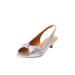 Women's The Katelyn Slingback by Comfortview in Silver (Size 8 1/2 M)