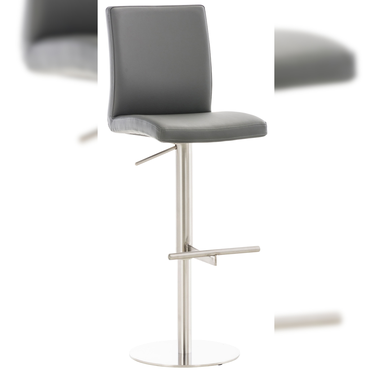 CLP Barhocker Cadiz Kunstlederbezug edelstahl/grau Image