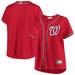 Women's Red Washington Nationals Plus Size Alternate Replica Team Jersey