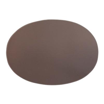 adorist. - Leder Tischset, Lederunterlage KANON oval, taupe 47x34x0,2cm Dekoration 1 ct