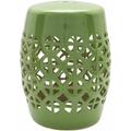 Talitay 18"H x 13"W x 13"D Home Decor Grass Green/Green/Lime Green Outdoor End Table - Hauteloom