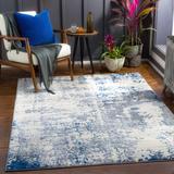 Lubao 8'10" x 12'4" Modern Contemporary Bohemian Abstract Charcoal/Cream/Light Gray/Blue Area Rug - Hauteloom