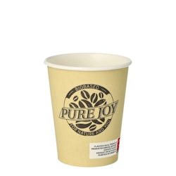 PAPSTAR 50 Trinkbecher, Pappe 0,2 l Ø 8 cm · 9,2 cm creme 