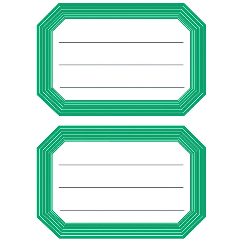 HERMA Buchetiketten, grüne Randgestaltung, 82 x 55 mm Image