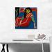 ARTCANVAS Seated Girl 1920 by Ernst Ludwig Kirchner - Wrapped Canvas Print Canvas in Blue/Green/Red | 18 H x 18 W x 0.75 D in | Wayfair