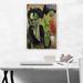 ARTCANVAS Selbstbildnis Mit Madchen 1914 by Ernst Ludwig Kirchner - Wrapped Canvas Print Canvas in Black/Green | 26 H x 18 W x 0.75 D in | Wayfair