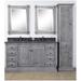 Rosalind Wheeler Aultman 60" Double Bathroom Vanity Set Stone, Wood in Gray | 35.5 H x 60 W x 21.5 D in | Wayfair 59525DEEEE8E4C6F8B77668D9C5609A7