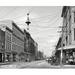 Ebern Designs Bay Street, Historic Jacksonville - Wrapped Canvas Photograph Print Metal in Black/White | 30 H x 40 W x 1.5 D in | Wayfair