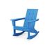 Sol 72 Outdoor™ Sol 72 Modern Adirondack Rocker Plastic/Resin in Blue | 32.5 H x 29.25 W x 34.5 D in | Wayfair F655DF178F7945E1904D1A28C8877422