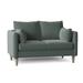 Union Rustic Kaveen 58" Round Arm Loveseat Polyester in Gray | 37 H x 58 W x 36 D in | Wayfair E25E7FD64B6E4252A5520CA1CD63FA7D