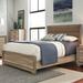 Sand & Stable™ Eleora Low Profile Standard Bed Wood and /Upholstered/Wool in Brown | 52 H x 42 W x 80 D in | Wayfair
