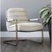 Armchair - Willa Arlo™ Interiors Beatriz 67.31Cm Wide Tufted Armchair Linen, Leather | 30 H x 26.5 W x 29 D in | Wayfair