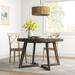 Sand & Stable™ Enzo Solid Wood Dining Table Wood in Brown/Gray | 30 H x 48 W x 48 D in | Wayfair 5C47D55A6E024546B89E5511EBC13D9A