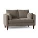 Union Rustic Kaveen 58" Round Arm Loveseat Polyester in Brown | 37 H x 58 W x 36 D in | Wayfair 5EC83134F4D342388A2BFDE4F353B4DF