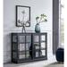 Elegant Home For You Elegant China Cabinet Wood/Glass in Black | 37.75 H x 47.25 W x 15.75 D in | Wayfair U201090