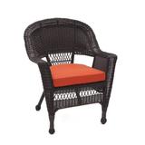 Bay Isle Home™ Arliss Patio Chair w/ Cushions Wicker/Rattan in Brown | 36 H x 26 W x 29.5 D in | Wayfair 1AF5C864AE7048E38EAC9B4DFD77D97D