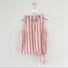 Madewell Tops | Madewell Side-Tie Tank In Marcia Stripe | Color: Tan | Size: Xxs