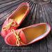 Anthropologie Shoes | Anthropologie 2568 Paloma Leather Flats Slip-Ons | Color: Orange/Pink | Size: 9