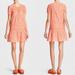 Coach Dresses | Coach Embroidered Floral Dress Peach Color 8 New | Color: Orange/White | Size: 8