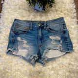 American Eagle Outfitters Shorts | Aeo American Eagle Hi-Rise Festival Cut Off Shorts | Color: Blue | Size: 2