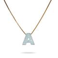 AVNIS Initial Necklace – White Opal Letter Pendant – Personalized Letter Necklace – S Necklace – Gold Filled Custom Necklace for Birthday, Anniversary, Valentine’s Day – 16-inch with 2-inch Extension