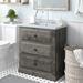 Gracie Oaks Aalisha 30" Single Sink Bathroom Vanity Set Ceramic in Gray | 36 H x 32 W x 18.5 D in | Wayfair 1F1934A3B7004C29A76A8D66B0F41903