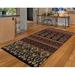 Black/Brown 96 x 0.31 in Area Rug - Bungalow Rose Albata Ikat Brown/Black Area Rug Polypropylene | 96 W x 0.31 D in | Wayfair