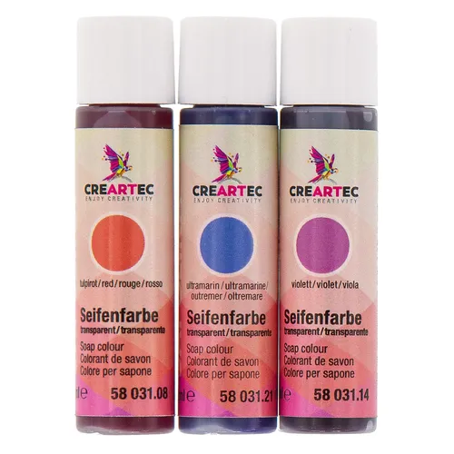 Lot de colorants pour savon, rouge, violet, bleu