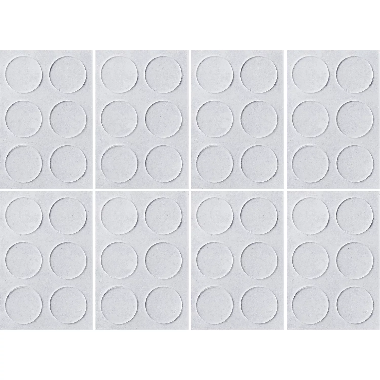 buttinette Pastilles "fixe-règle", autocollantes, 10 mm Ø, 48 pièces