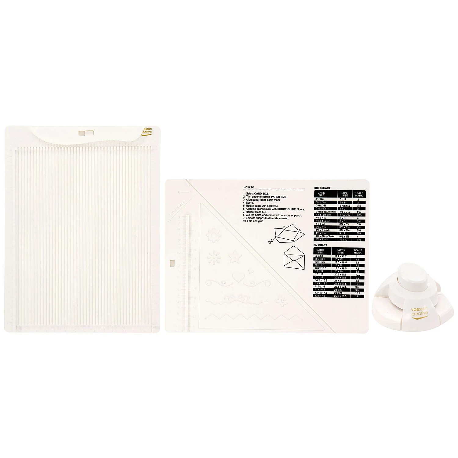 Planche de pliage pour cartes, enveloppes et boîtes