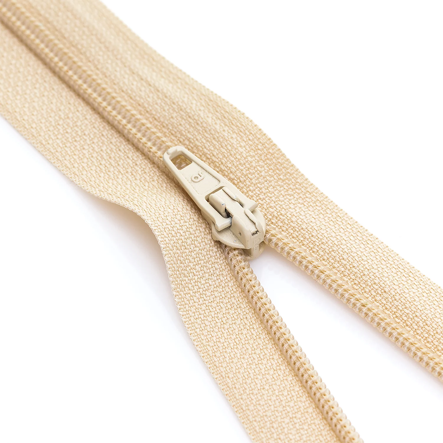 buttinette Fermeture à glissière, sable, non séparable