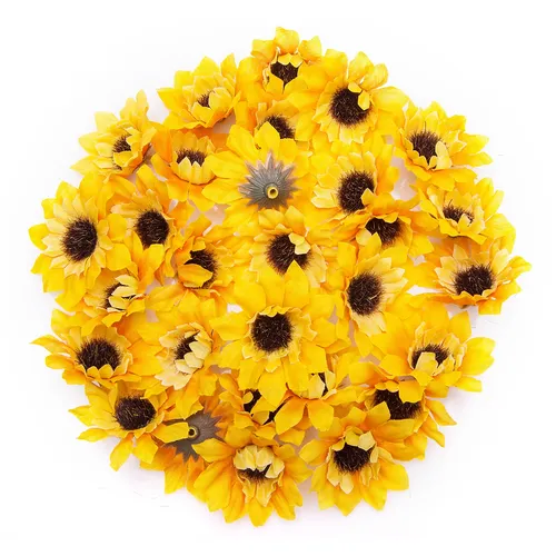 Boutons de tournesol, 4,5 cm Ø, 24 pièces