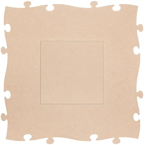 MDF-Puzzle-Bilderrahmen Quadrat, 45 x 45 cm