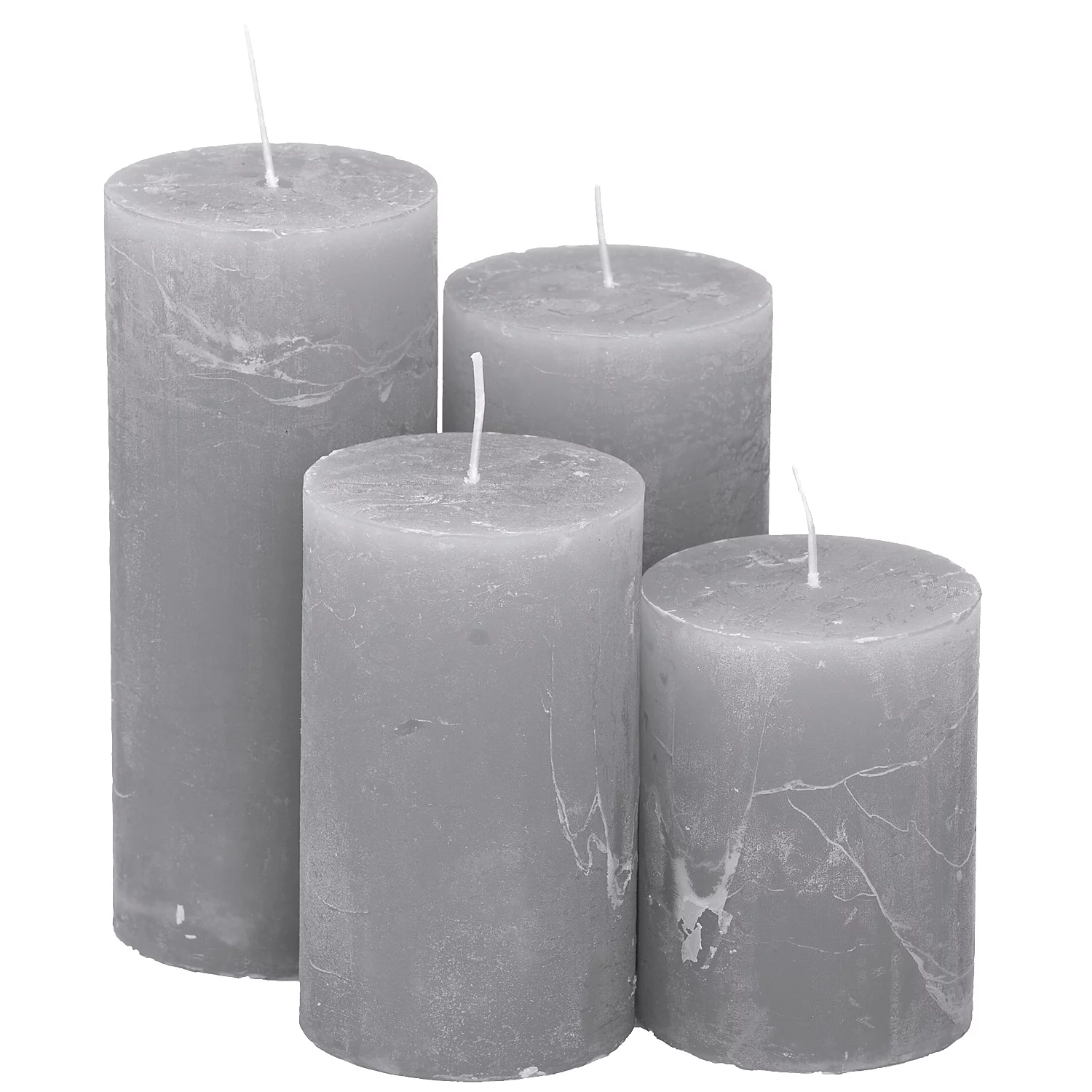 Bougies rustiques, gris