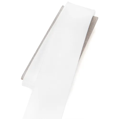 buttinette Biais en satin, blanc, 3 cm, 3 m