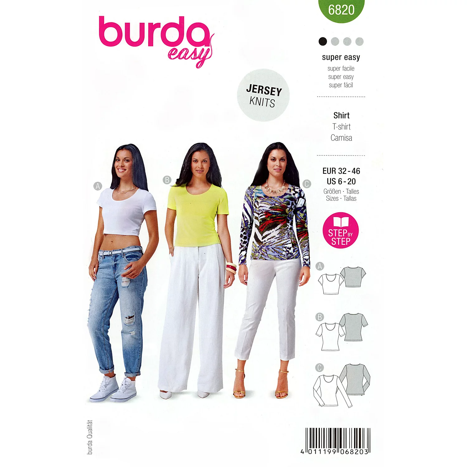 burda Patron 6820 "t-shirt basique