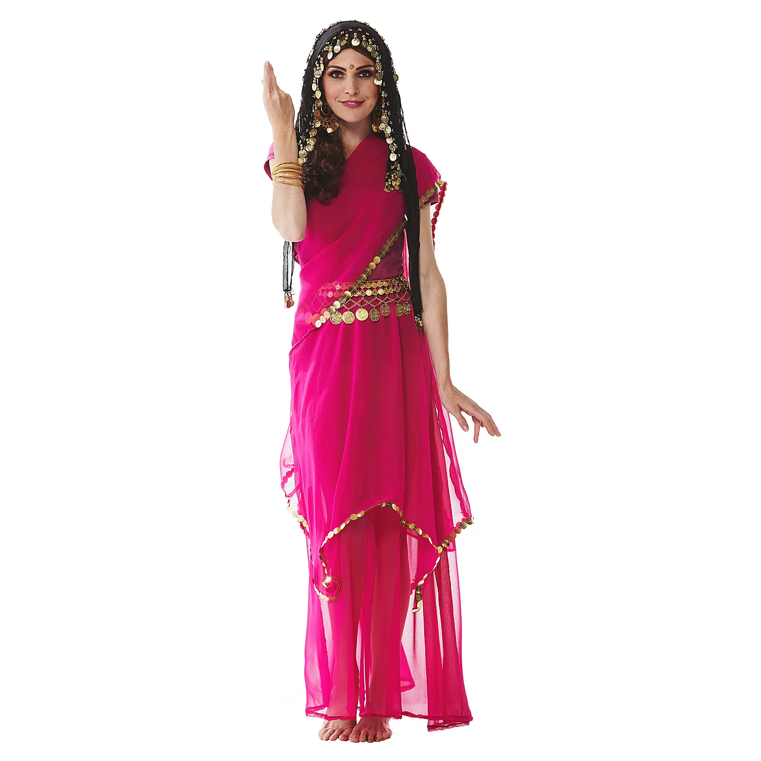 buttinette Jupe Bollywood "India", rose vif