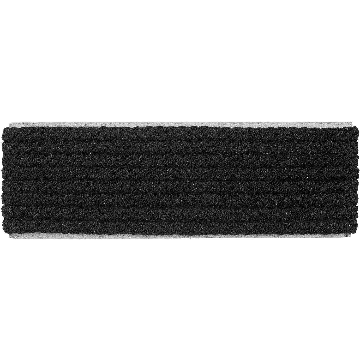 buttinette Cordon pour veste, noir, 4 mm Ø, longueur : 4 m