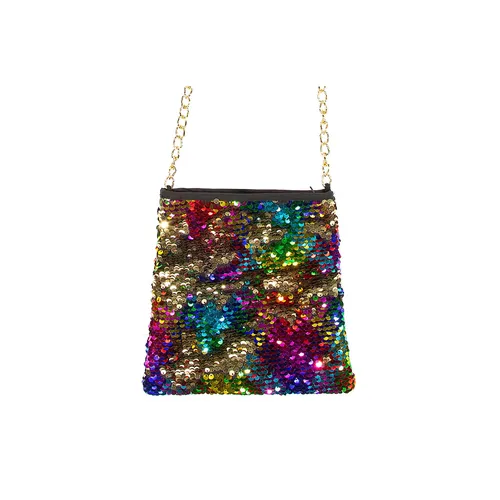 Sac à main ""paillettes"", multicolore/doré