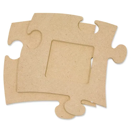 MDF-Puzzle-Bilderrahmen Quadrat, 12 x 12 cm