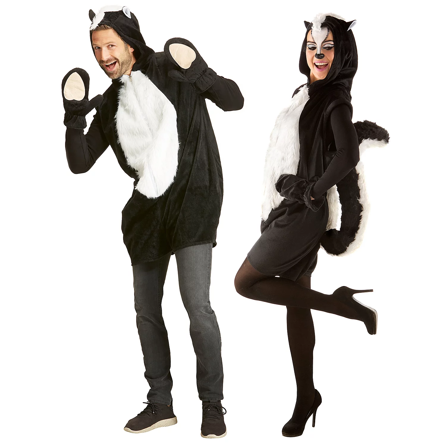 buttinette Stinktier-Kostüm unisex, kurz Image